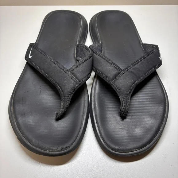 Nike Black Men's Flip-Flops - Picture 2 of 8